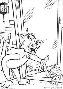 Read more about the article Tom e Jerry para imprimir e colorir 04